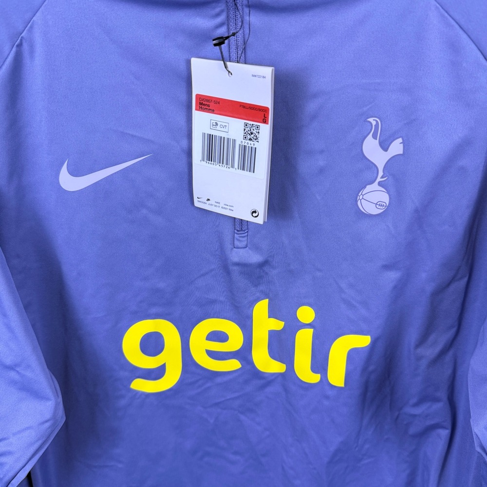 Nike Tottenham Hotspur Soccer Training Top Mens L Purple Storm-FIT getir - Picture 2 of 11